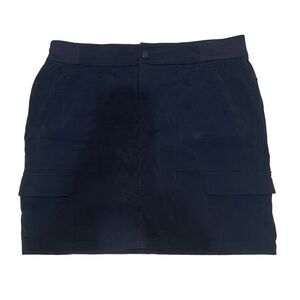 Athleta Navy Gray Skort Skirt w/ Shorts Long Outdoors Hiking sz 14 Tall 14T